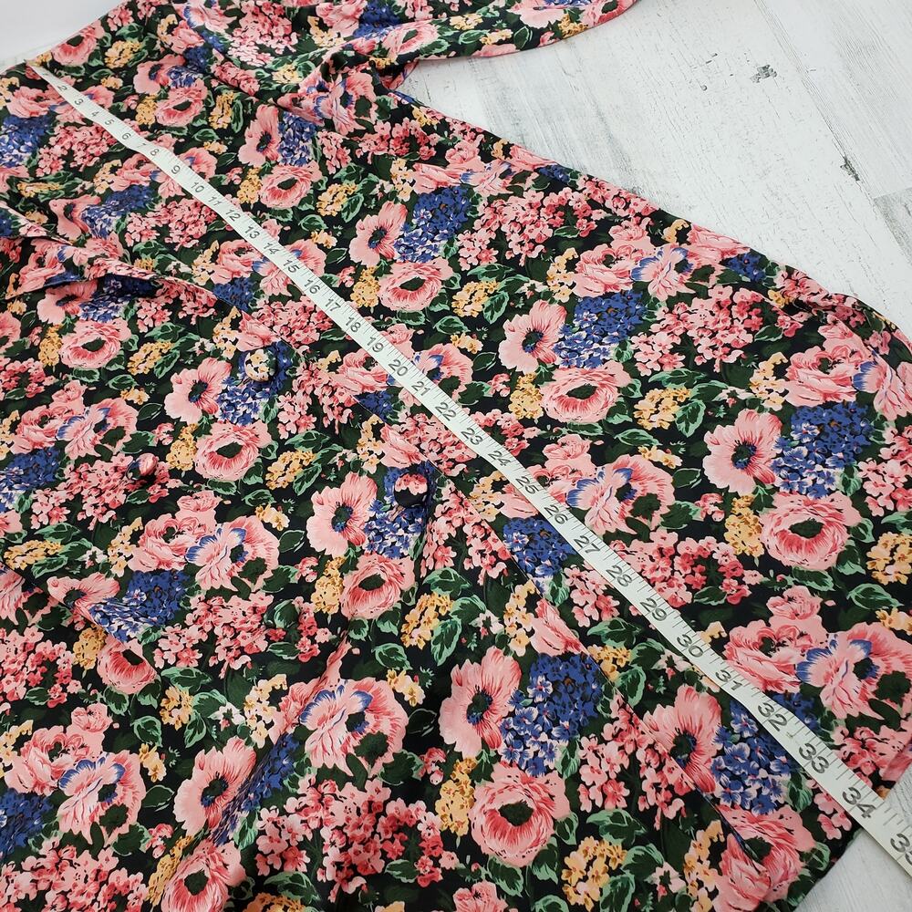 Victoria’s Secret Gold Label Floral Sleep Shirt Women’s Medium - Picture 7 of 8